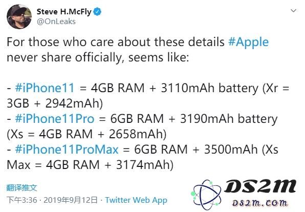 iPhone 11系列手机的内存容量究竟是4GB还是6GB，您了解多少？
