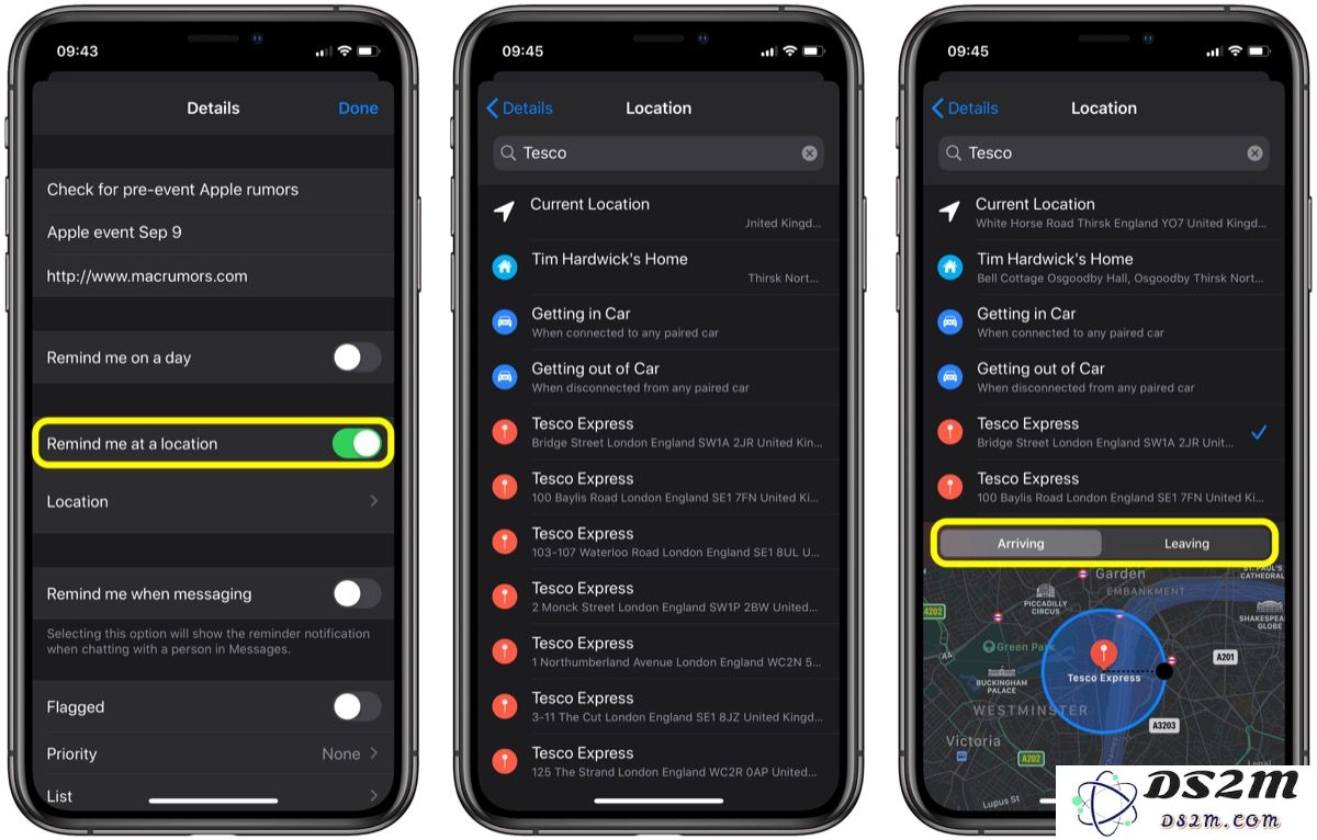 iOS 13 教程：如何在 iPhone 上创建基于位置的提醒？