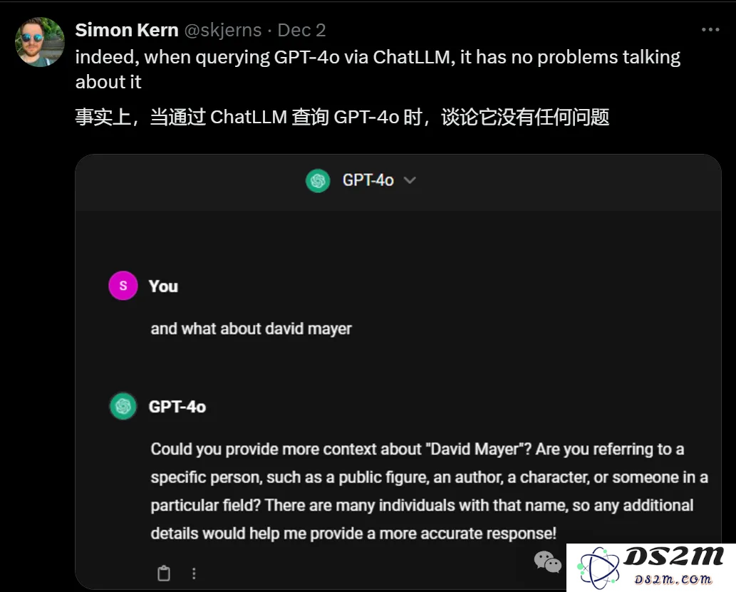 破案了！ChatGPT拒绝说出ta的名字，原因竟是……