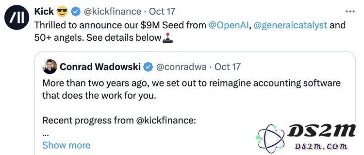 OpenAI领投900万美元支持Kick，能否成为AI时代的Salesforce新锐？