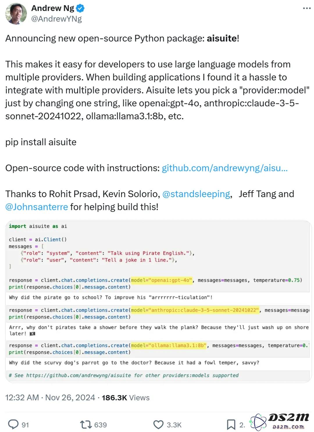 吴恩达推出全新开源Python库，实现单一接口访问OpenAI等多种模型
