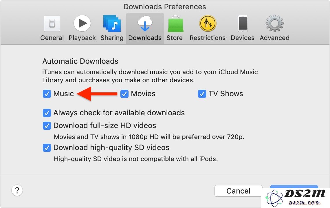 如何开启 Apple Music 中的歌曲自动下载？