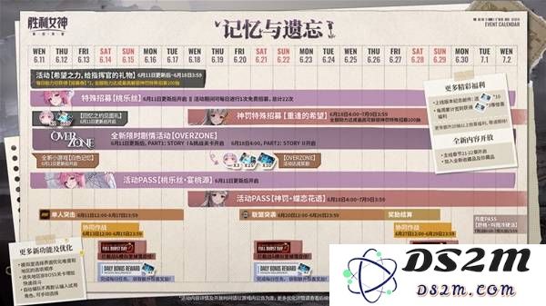 《胜利女神新的希望》新版本活动日历 6月11日更新都有哪些活动：新颖惊喜？ 让你意想不到的活动！