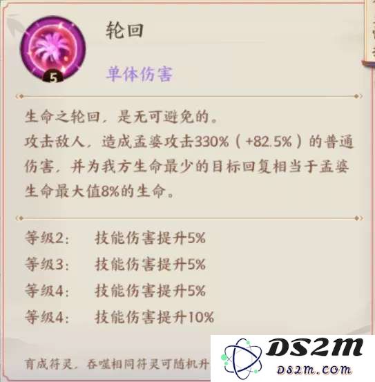 云梦四时歌孟婆角色培养性价比分析及其技能属性详细图解