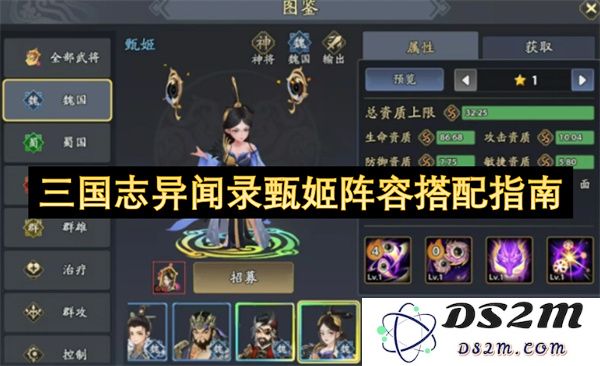 三国志异闻录中甄姬阵容搭配的全面详解与实用指南