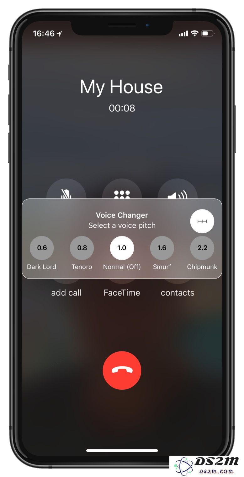 教你在 iPhone 语音通话时设置变音效果