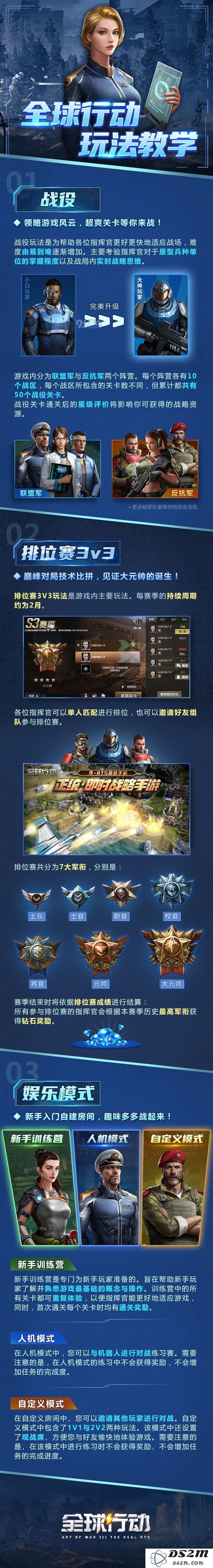 全球行动战役及排位打法攻略