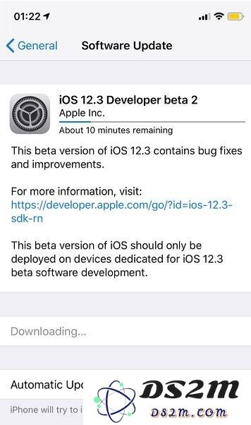 在升级到iOS 12.3 beta 2版本后，是否还有降级的可能？可以降级到哪些具体的版本呢？