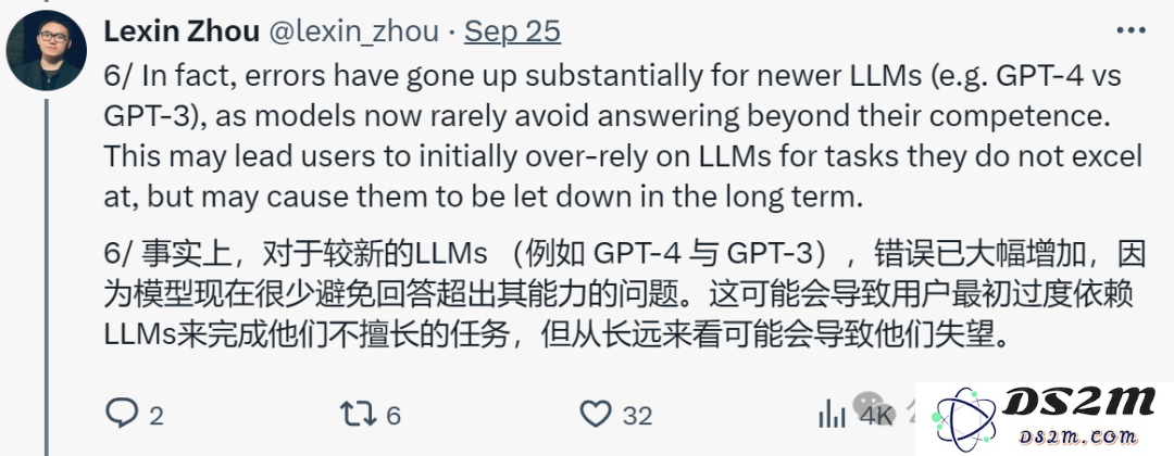 00后国人论文登Nature，大模型对人类可靠性降低