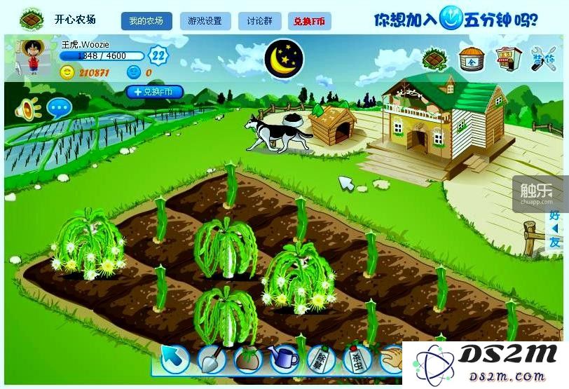 社交游戏开发运营商五分钟旗下游戏《开心农场》