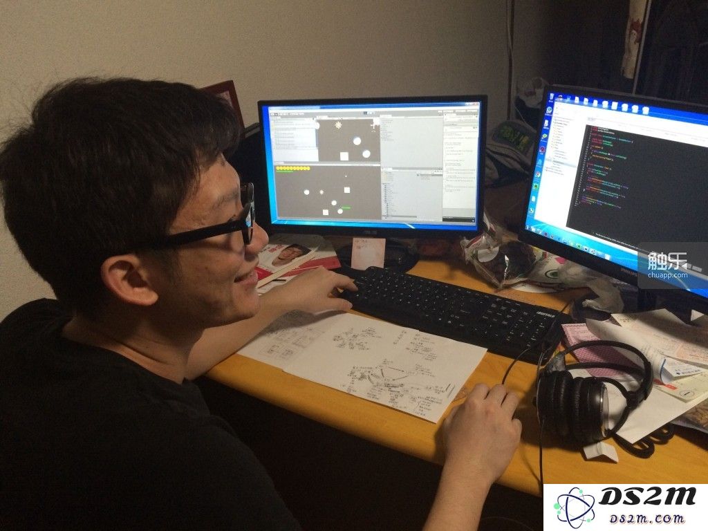 陈豪和他们正在制作中的游戏