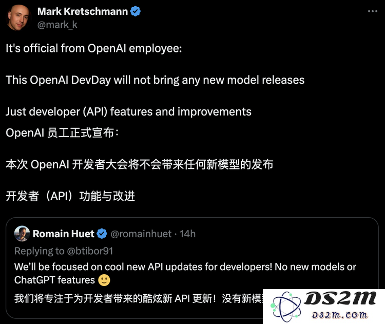 在“不发布新模型、没有新功能”的OpenAI DevDay上，开发者们究竟能期待哪些创新与启发呢？