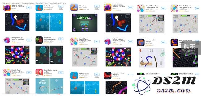 App Store上满坑满谷的《Slither.io》山寨游戏