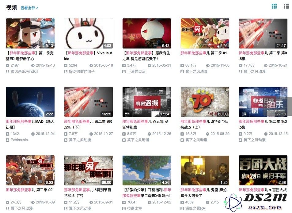 在Bilibili上,“那兔”的播放量已经相当惊人