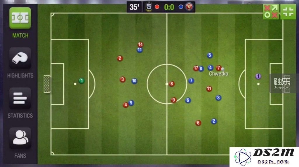 《Top Eleven》系列和《FM Moblie》是还原度最高的移动平台足球经理