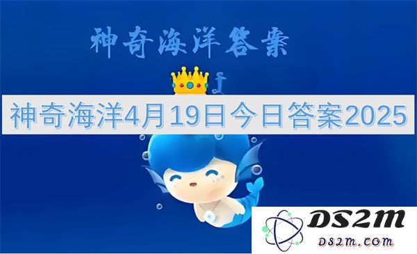 神奇海洋今日答案2025年4月19日最新解答及攻略分享