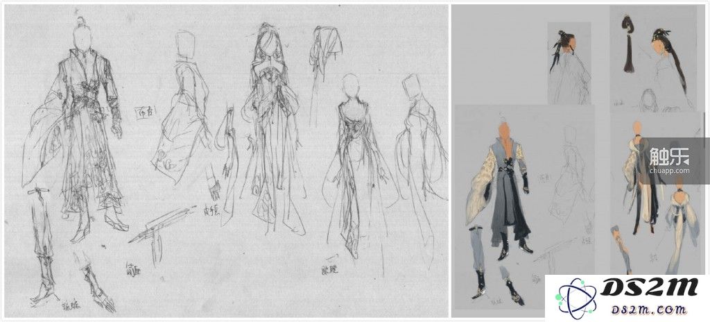 从创作到设计出一个完整的原画作品,要废掉无数张草图