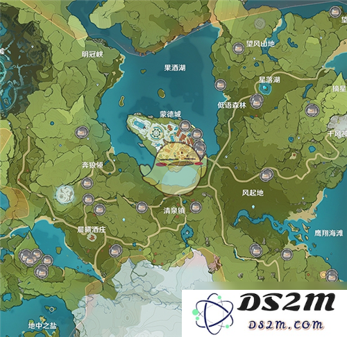 原神蒙德地区所有宝箱位置