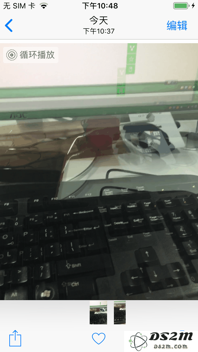 如何让iPhone手机拍摄的实况照片循环播放？