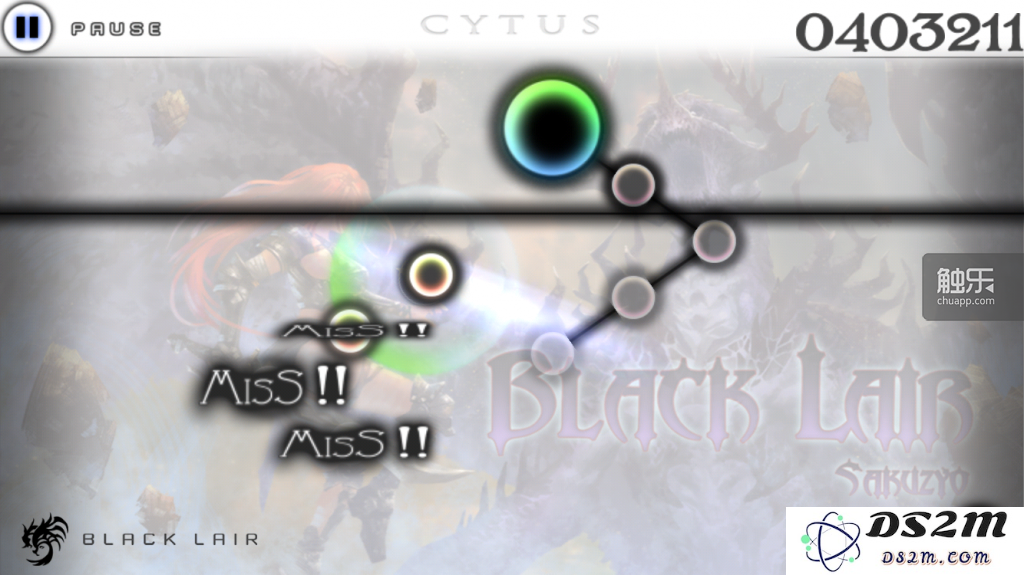 《Cytus》的划动节拍