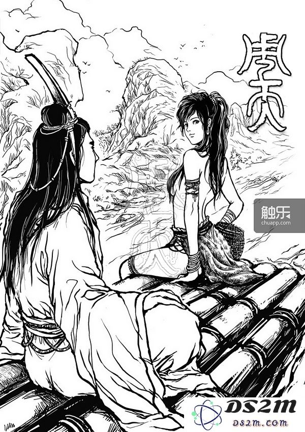 《镜弓劫》插画，绘制/卜月潭