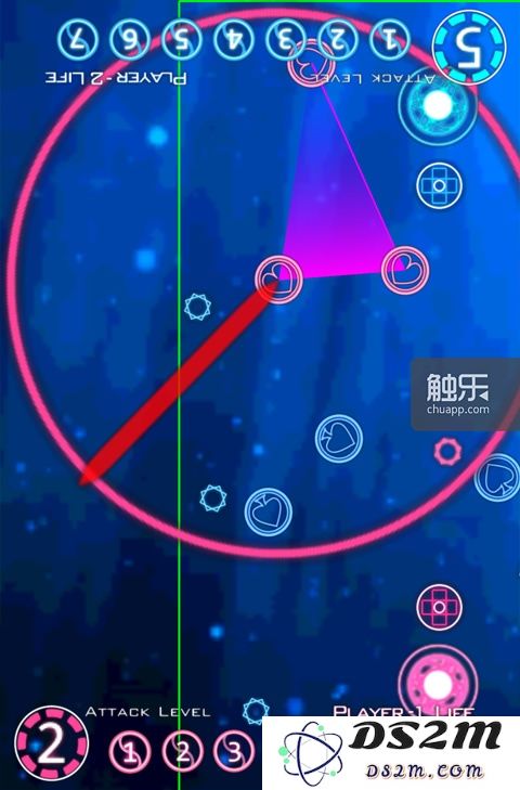 一次即将成功的攻击,图中实线即为Triangle Line