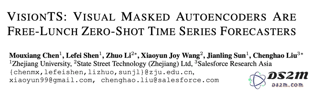 时序与图像的奇妙碰撞：视觉MAE无需微调，达成时序预测大模型的强大能力
