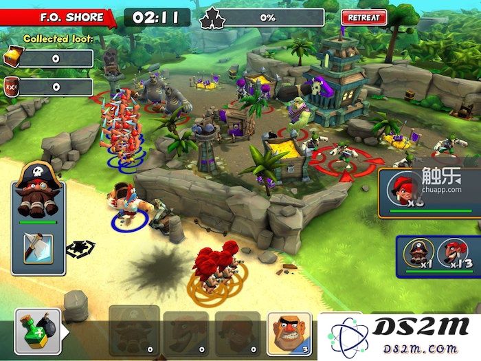《Raids of Glory》重玩家能够进行编队,控制每一组队伍自由操作