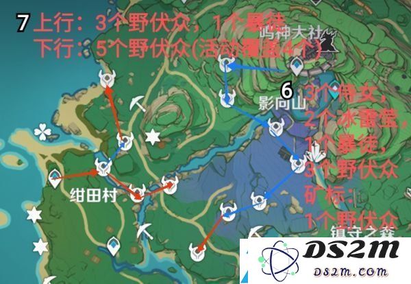 原神2.0版本稻妻锄地线路分享 稻妻锄地推荐队伍