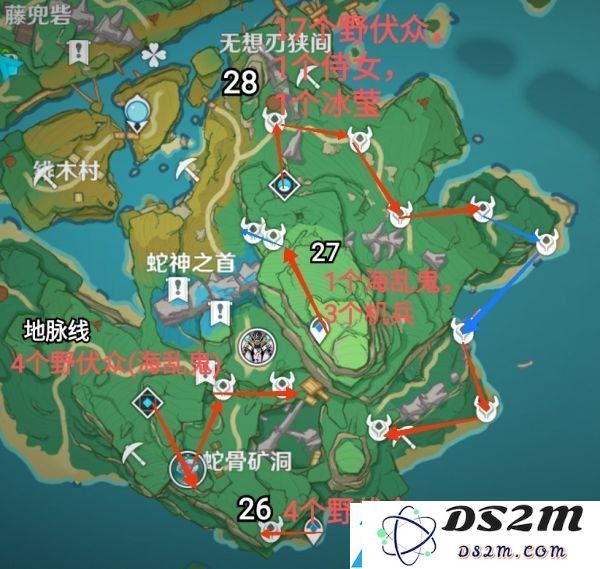 原神2.0版本稻妻锄地线路分享 稻妻锄地推荐队伍