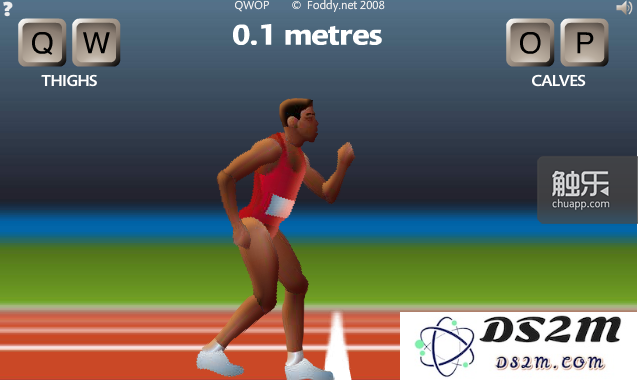 《QWOP》里玩家经常可以玩出负数的前进距离……
