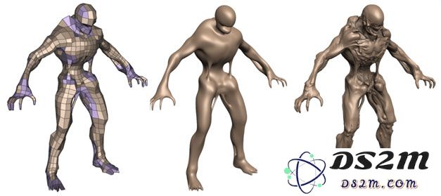 从低模到高模,目前的3D图形技术发展出了非常多的手段来实现更精细的模型
