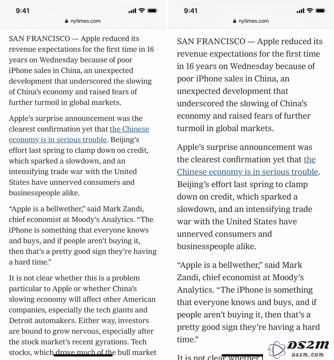 放大 Safari 浏览器字号的方法 