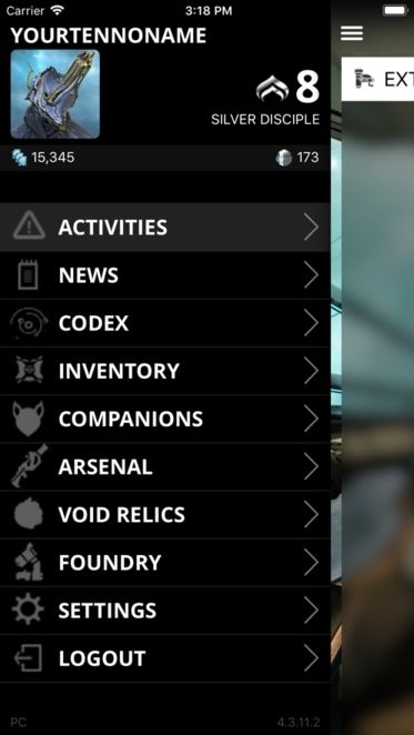 星际战甲app掌上助手(warframe companion) v4.15.35.0 安卓中文版 3