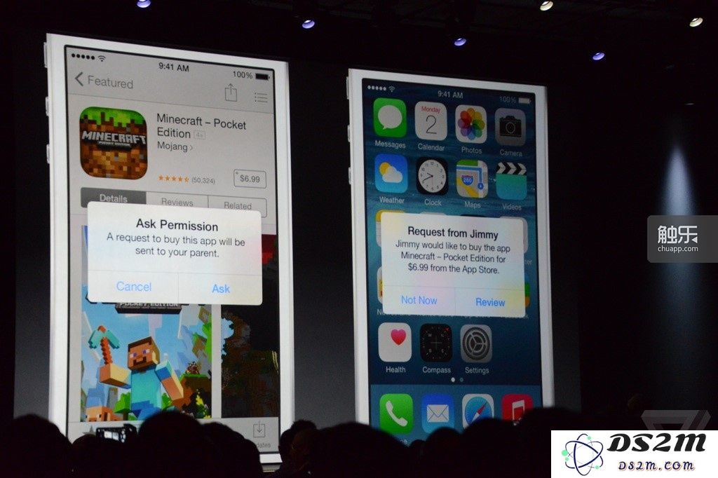 iOS 8的“熊孩子克星”功能将有效杜绝儿童在App Store消费的“先斩后奏”尴尬