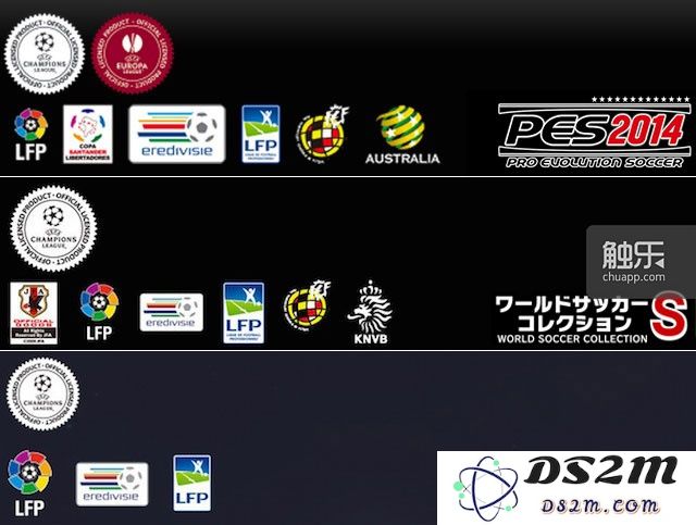 《实况足球》、《实况俱乐部》海外版、《实况俱乐部》引进版的官方网站上的授权情况,读者可以看到其中的重合之处