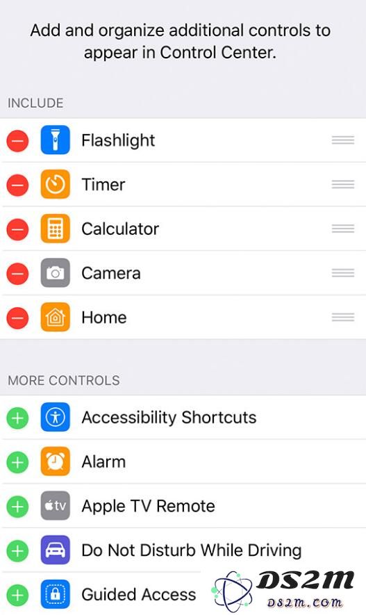 iPhone XS/XS Max控制中心的图标代表哪些功能？