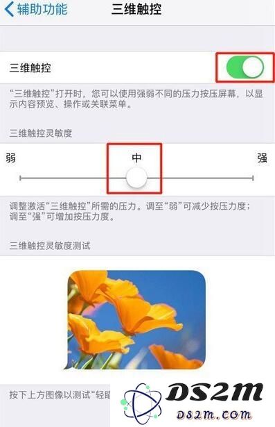 如何在iPhone XS系列苹果手机中开启3D Touch功能？