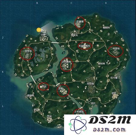 和平精英雨林地图中信号枪的刷出位置及最新刷新点详解分享