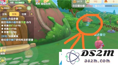 摩尔庄园手游中伐木林的具体位置和前往的方法介绍