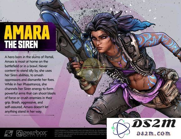 无主之地3中魔女Amara的外貌特征是什么样的？——全方位解析魔女Amara角色设定图