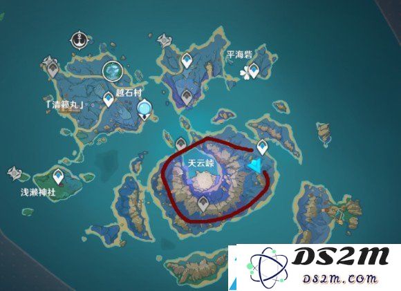 原神雷神突破材料采集路线 原神天云草实采集路线