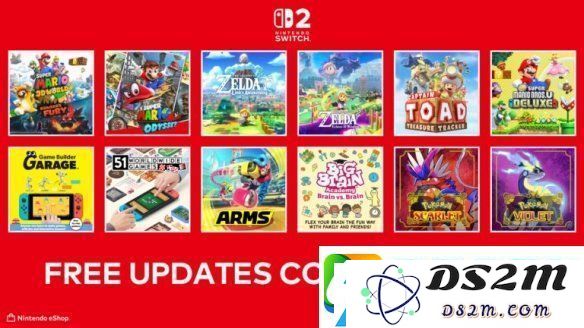 Switch2推出12款游戏免费升级服务：包括《奥德赛》、《朱/紫》等热门大作！