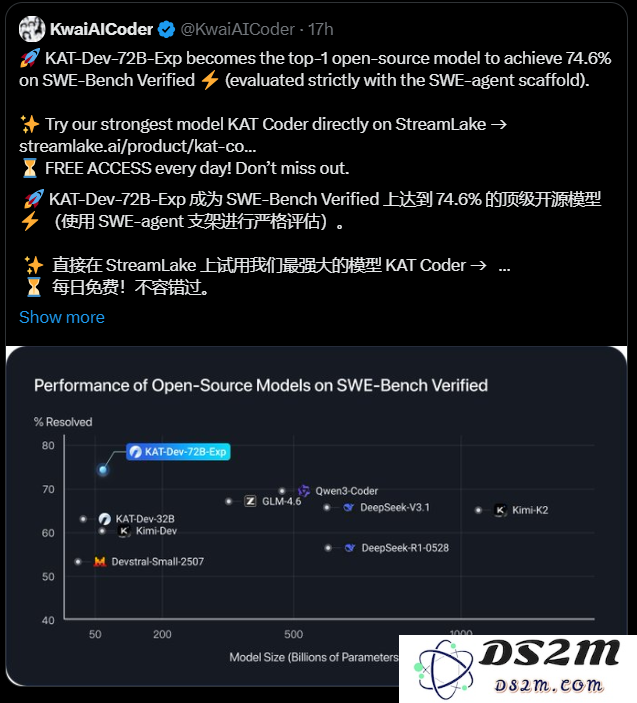 AI日报：快手KAT-Dev代码模型成功开源获广泛关注；全球首款具备IP66防护等级的人形机器人DR02正式发布；谷歌Chrome即将推出全新Gemini功能提升用户体验
