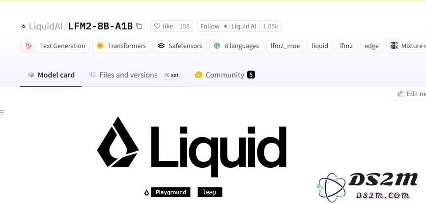Liquid AI推出全新LFM2-8B-A1B型号：仅激活1.5B参数，手机上实现4B级AI性能的飞跃！