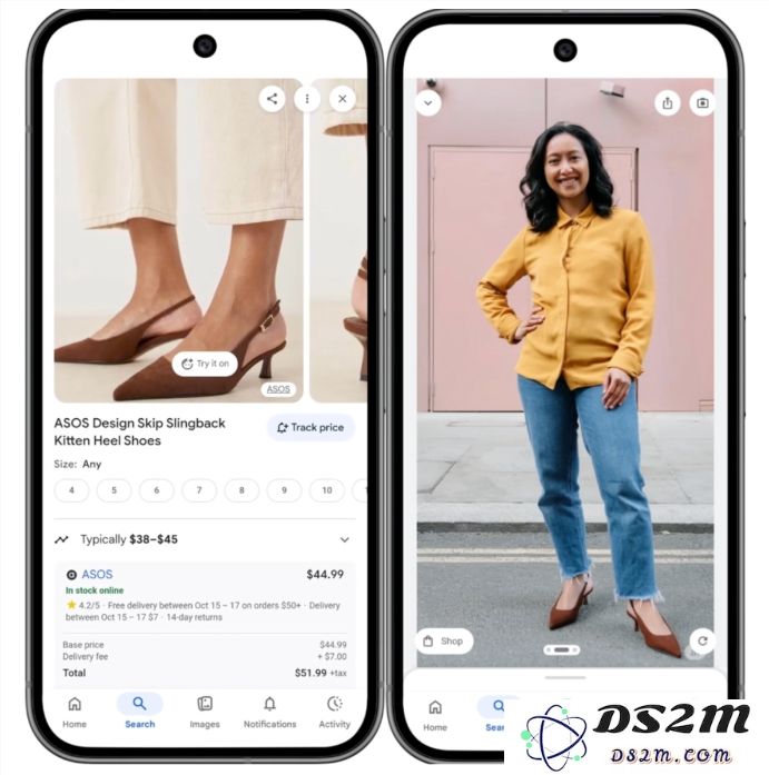 Google AI全新试衣间功能上线：用户只需上传照片即可虚拟试穿各类服装与鞋履