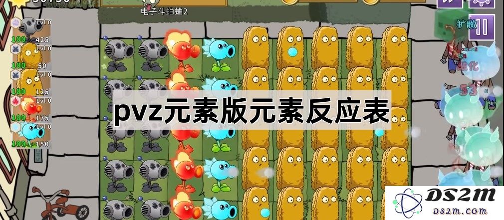 《植物大战僵尸元素版》内蕴丰富的元素反应大全及实用攻略