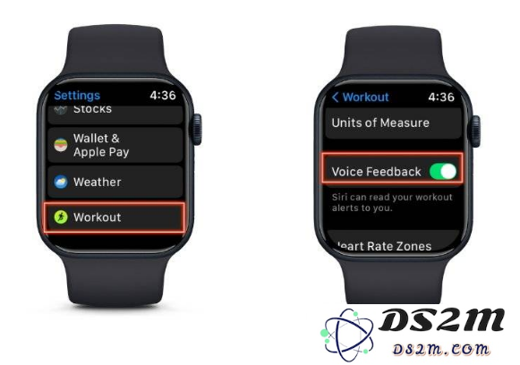 如何在 Apple Watch 上通过语音开始锻炼？