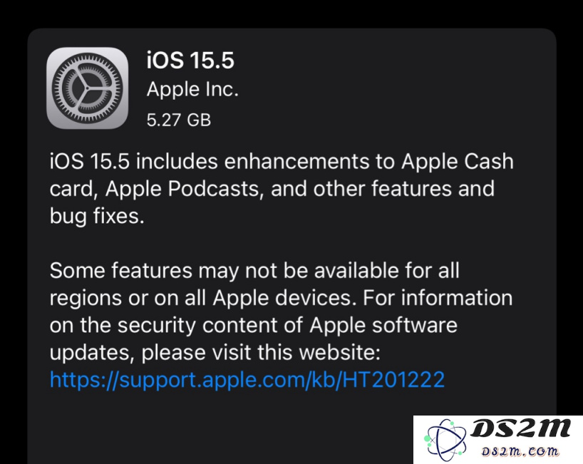 iOS 15.5 RC版本的更新详情及用户升级方式完整解析
