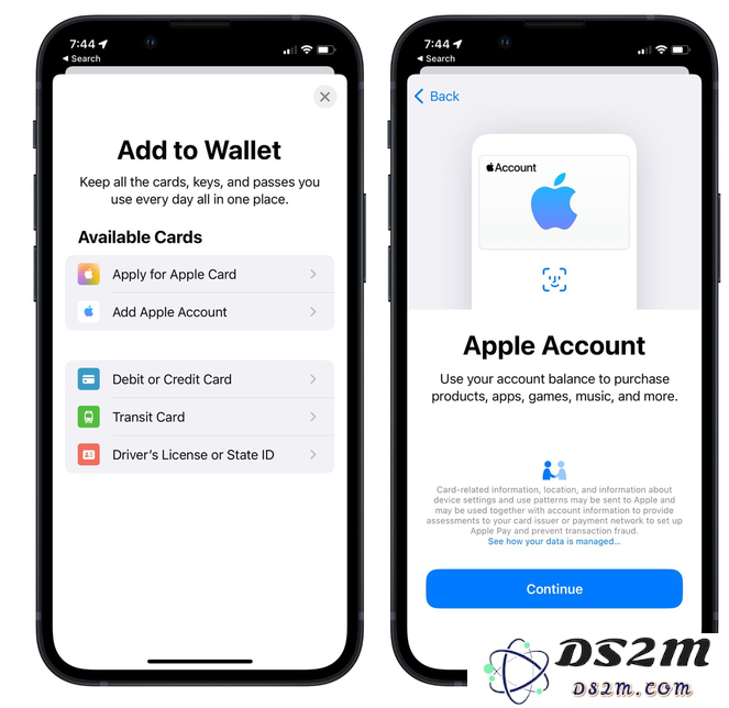 如何在 iOS 15.5 钱包应用中成功添加你的 Apple 账户并进行管理